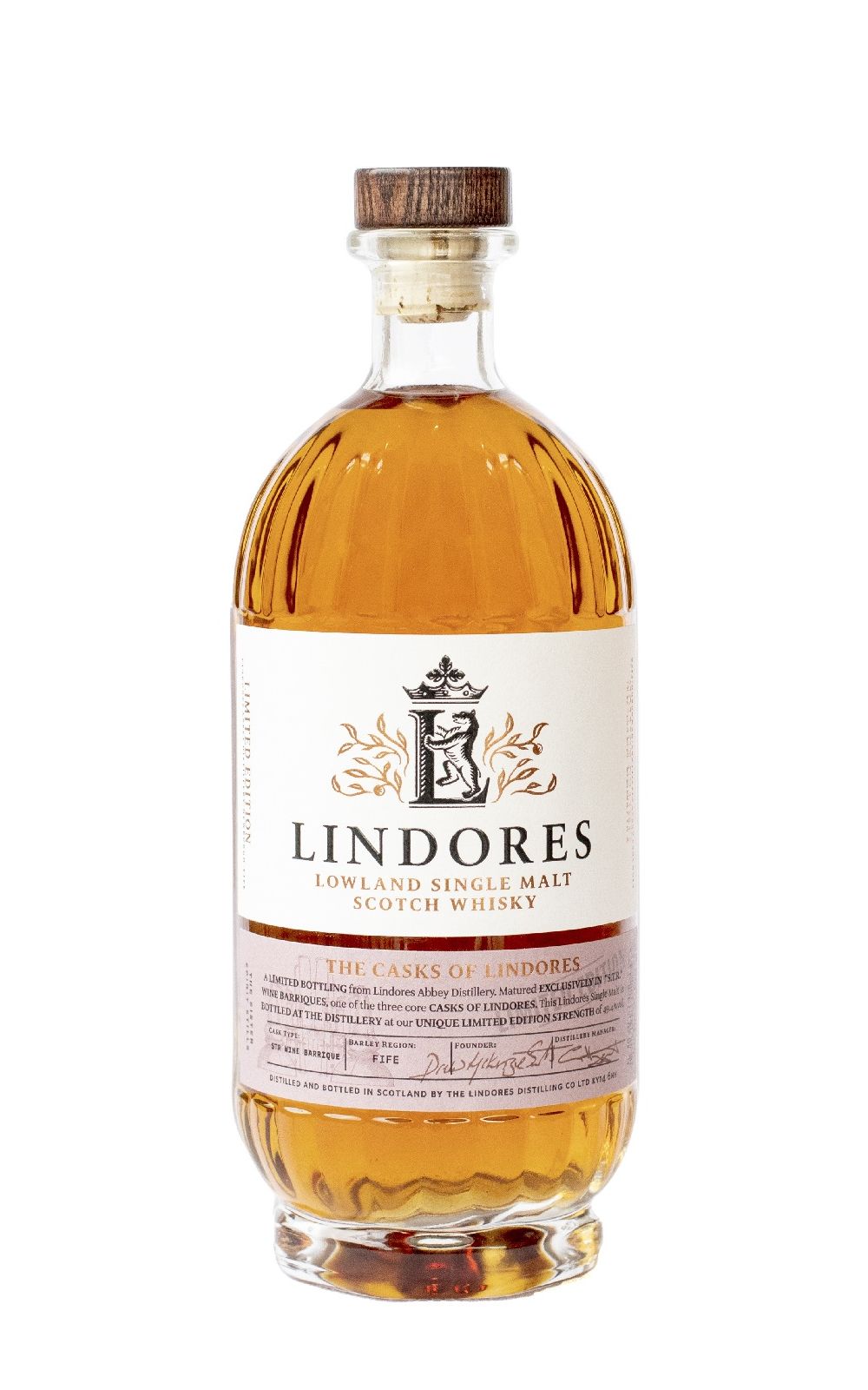 Lindores Abbey Distillery The Casks of Lindores STR Wine Barrique Lowland Single Malt Scotch Whisky 林多修道院蒸餾廠 嚴選系列 STR葡萄酒桶 低地單一麥芽蘇格蘭威士忌