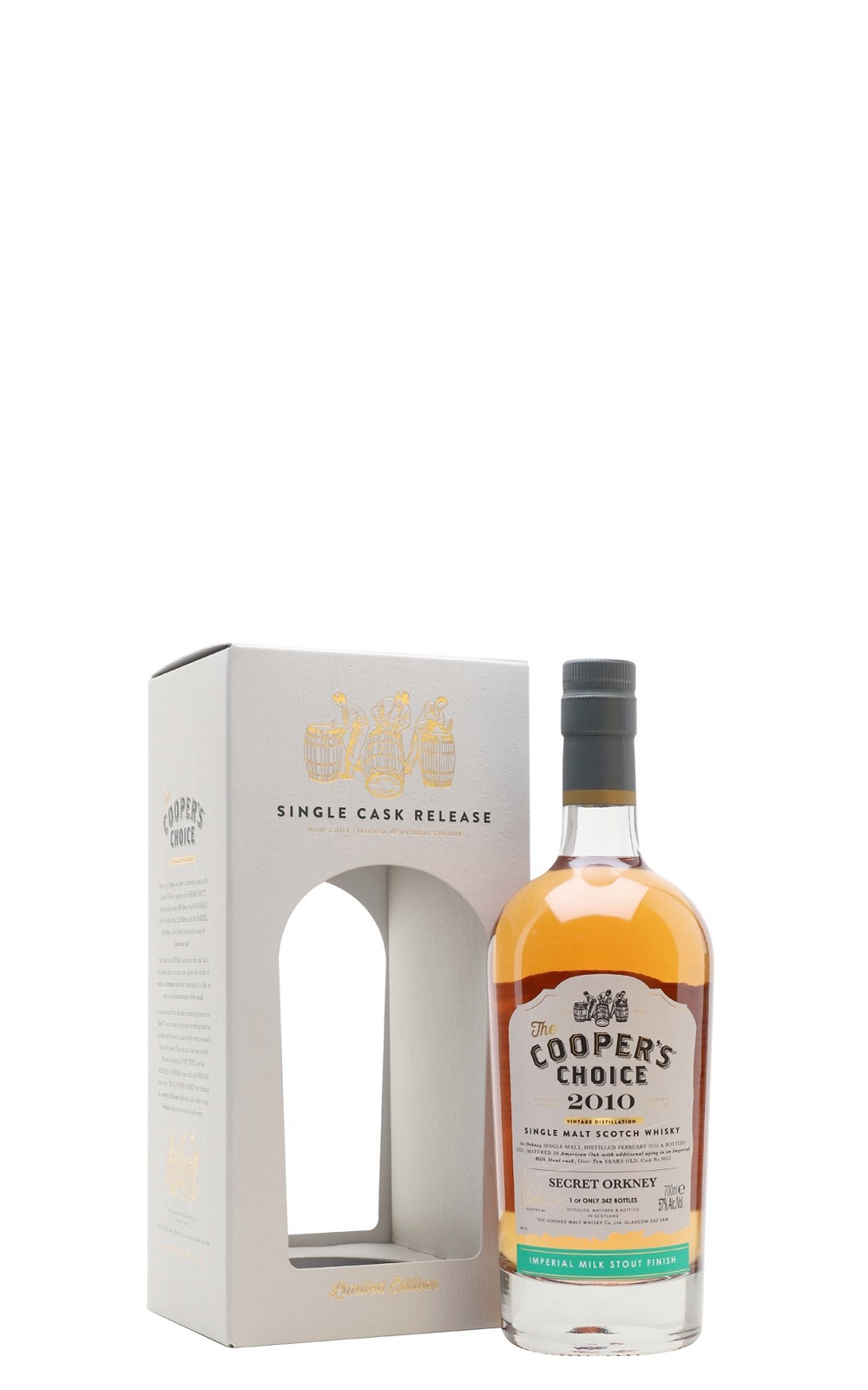 The Cooper s Choice Secret Orkney 2010 Imperial Milk Stout Cask Single Malt Scotch Whisky 酷選大師 神秘奧克尼 2010 單一桶蘇格蘭威士忌