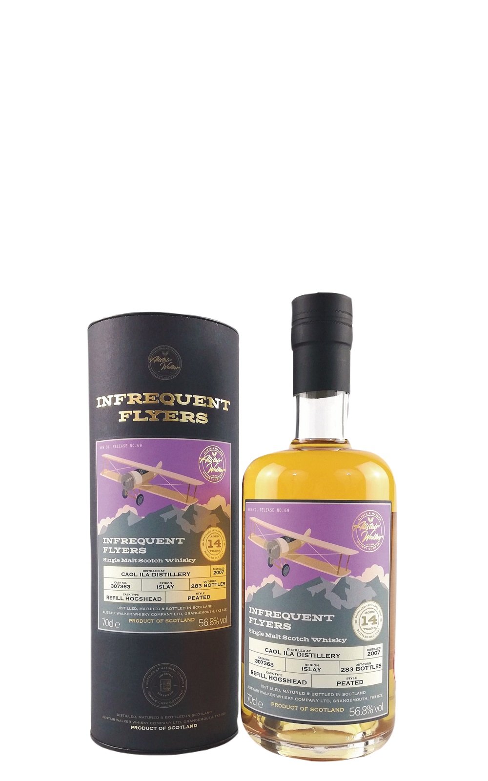 Alistair Walker Whisky The Infrequent Flyer Caol Ila 2007 Single Malt Scotch Whisky 亞力斯岱 沃克威士忌 The Infrequent Flyer 卡爾里拉 2007 單一麥芽蘇格蘭威士忌