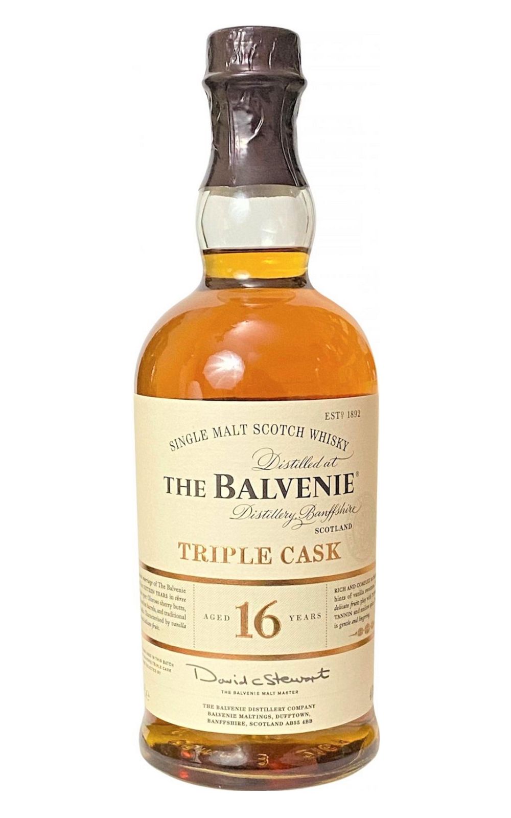Balvenie Triple Cask Aged 16 Years Single Malt Scotch Whisky 百富蒸餾廠 三桶 16年 蘇格蘭單一麥芽威士忌