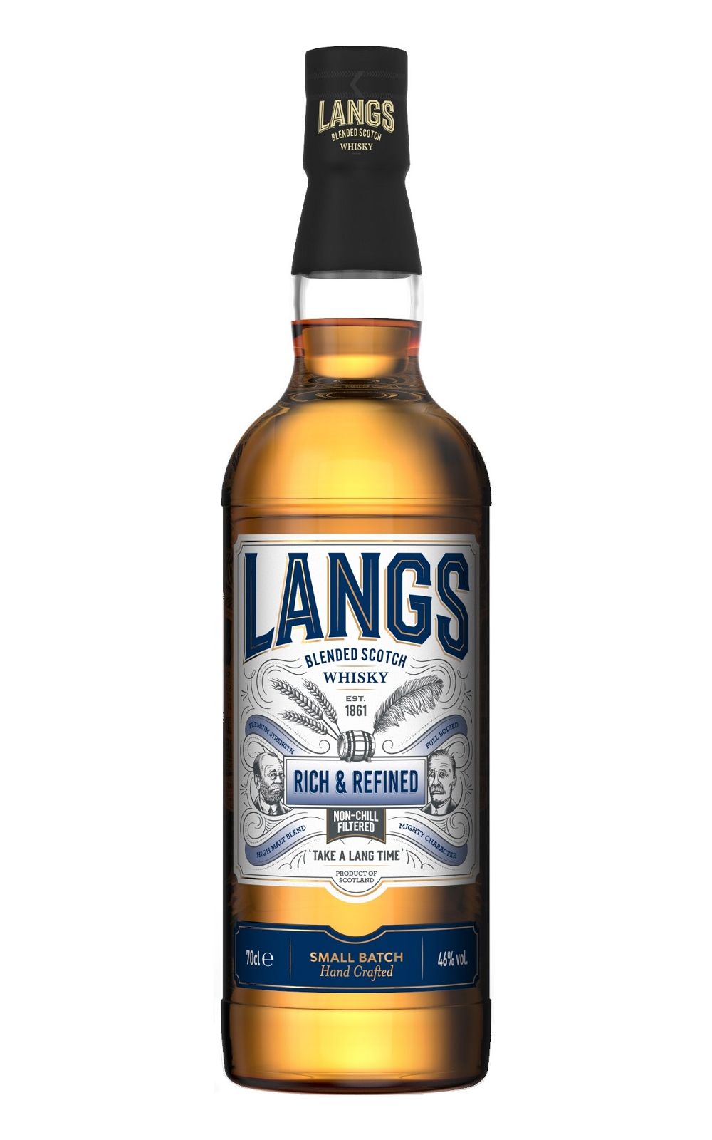 Langs Whisky Rich Refined Blended Scotch Whisky 雙人牌威士忌 藍標 調和蘇格蘭威士忌