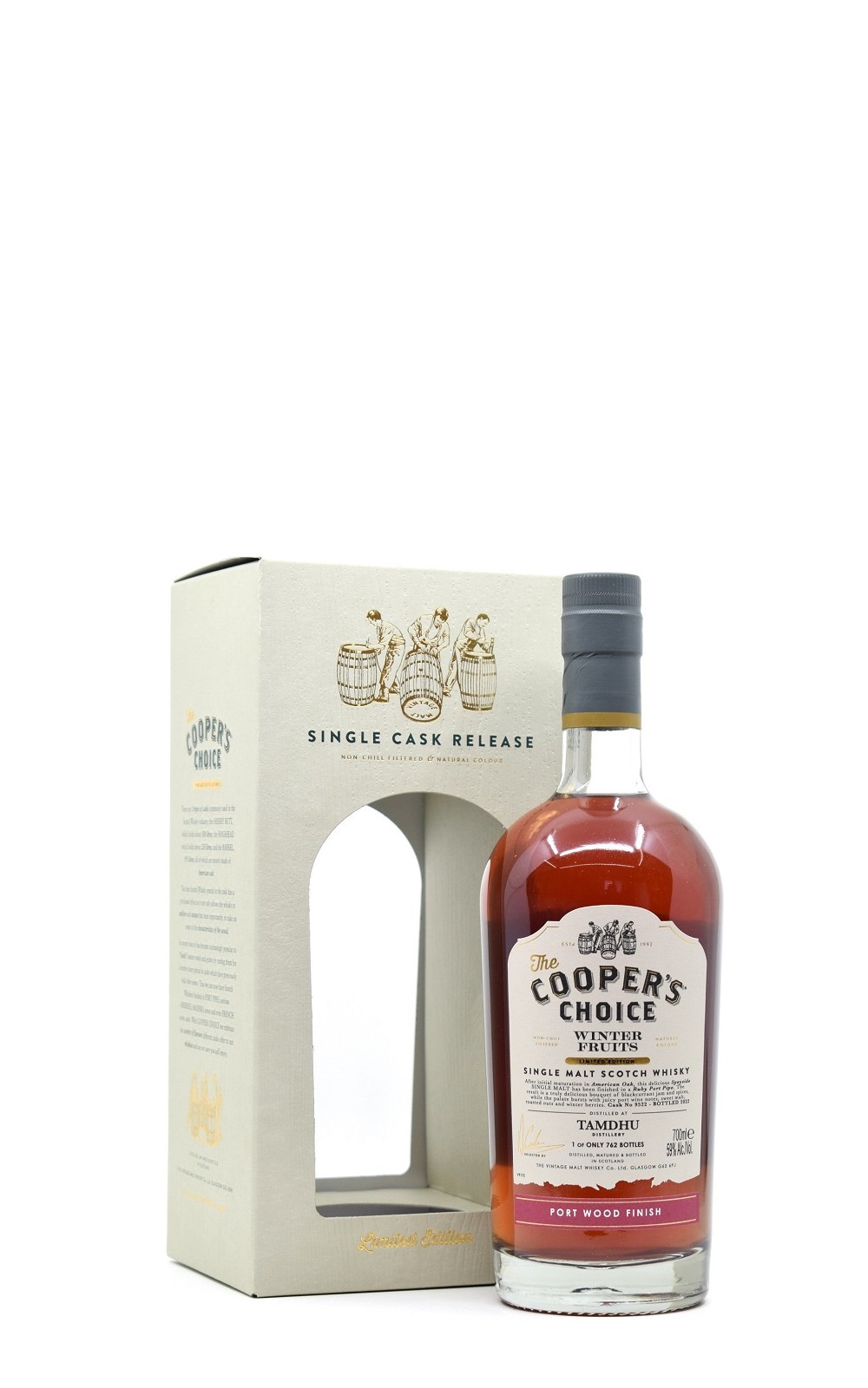 The Cooper s Choice Tamdhu Winter Fruits 9522 Port Wood Finish Single Malt Scotch Whisky 酷選大師 坦杜 冬季鮮果 紅寶石波特桶 單一麥芽蘇格蘭威士忌