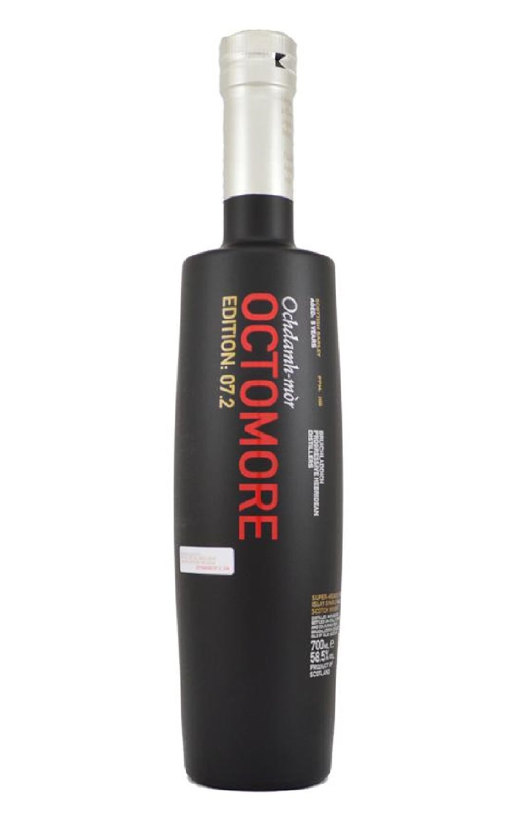 Bruichladdich Distillery Octomore Edition 07 2 Super Heavily Peated Islay Single Malt Scotch Whisky 布萊迪蒸餾廠 奧特摩系列 版本07 2 艾雷島單一麥芽蘇格蘭威士忌