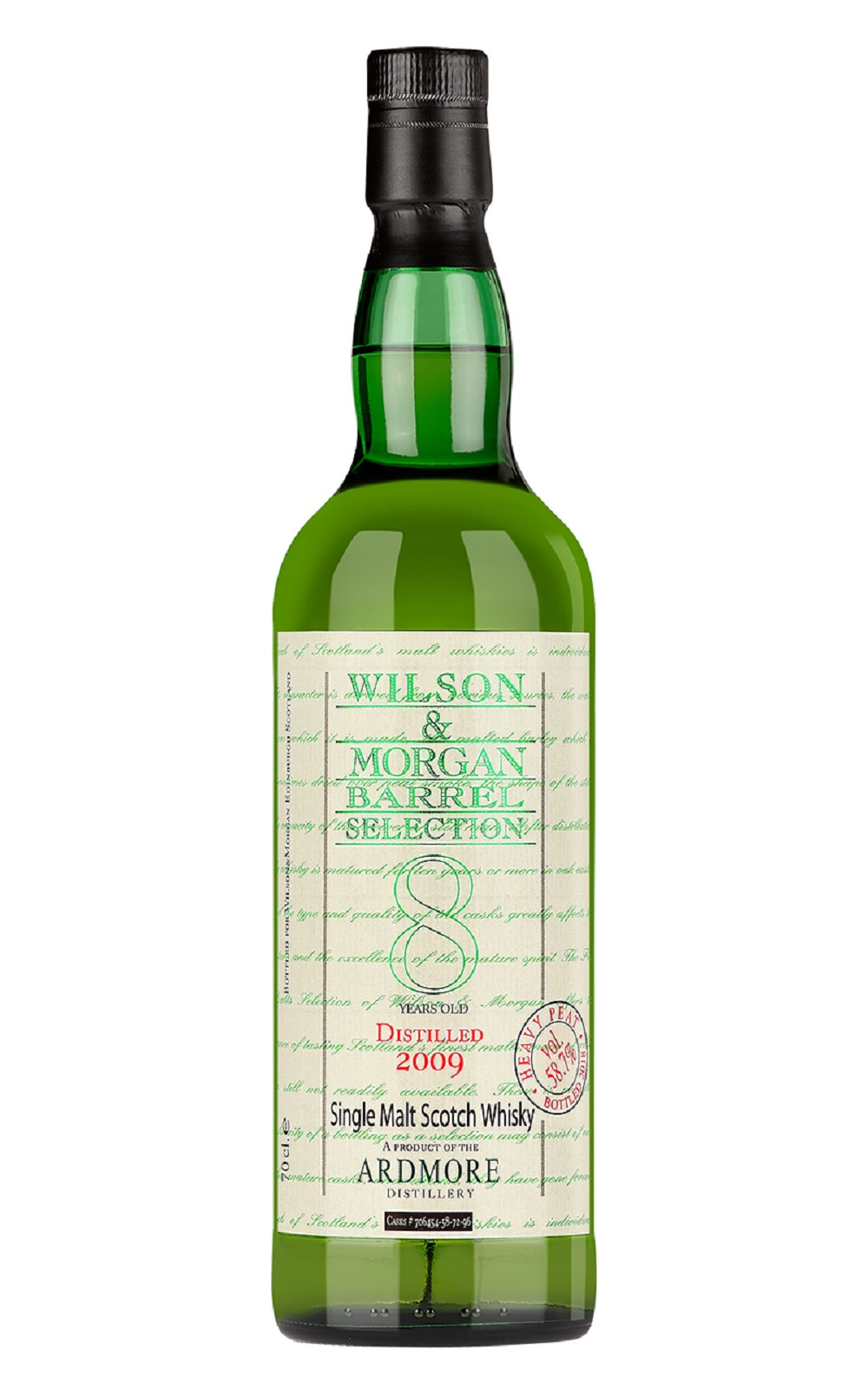 Wilson Morgan Barrel Selection Ardmore 2009 8 Years Old Heavy Peat Single Malt Scotch Whisky 威爾森 x 摩根獨立裝瓶廠 奧德摩爾 2009 8年重泥煤 單一麥芽蘇格蘭威士忌