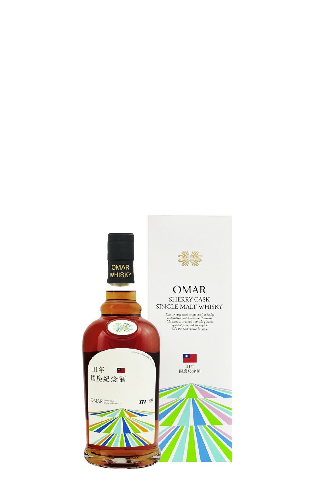 Nantou Distillery Omar Single Malt Whisky Sherry Type 111年雙十國慶紀念版 南投酒廠 Omar 單一麥芽威士忌 雪莉果乾 111年雙十國慶紀念版