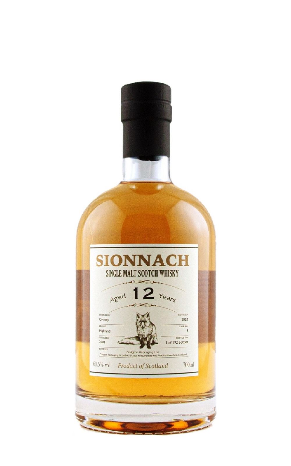 Sionnach Orkney 2008 Aged 12 Years Single Malt Scotch Whisky 紅狐原酒系列 奧克尼 2008 12年 單一麥芽蘇格蘭威士忌
