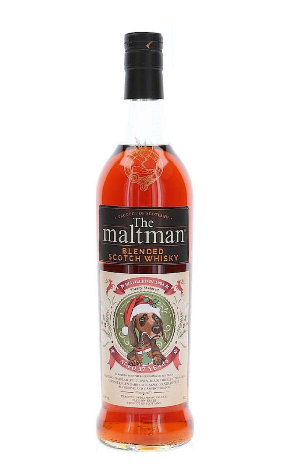 Meadowside Blending The Maltman 1984 2021 37 Years Old Blended Scotch Whisky MBI獨立裝瓶廠 The Maltman 聖誕紀念版 37年調和蘇格蘭威士忌