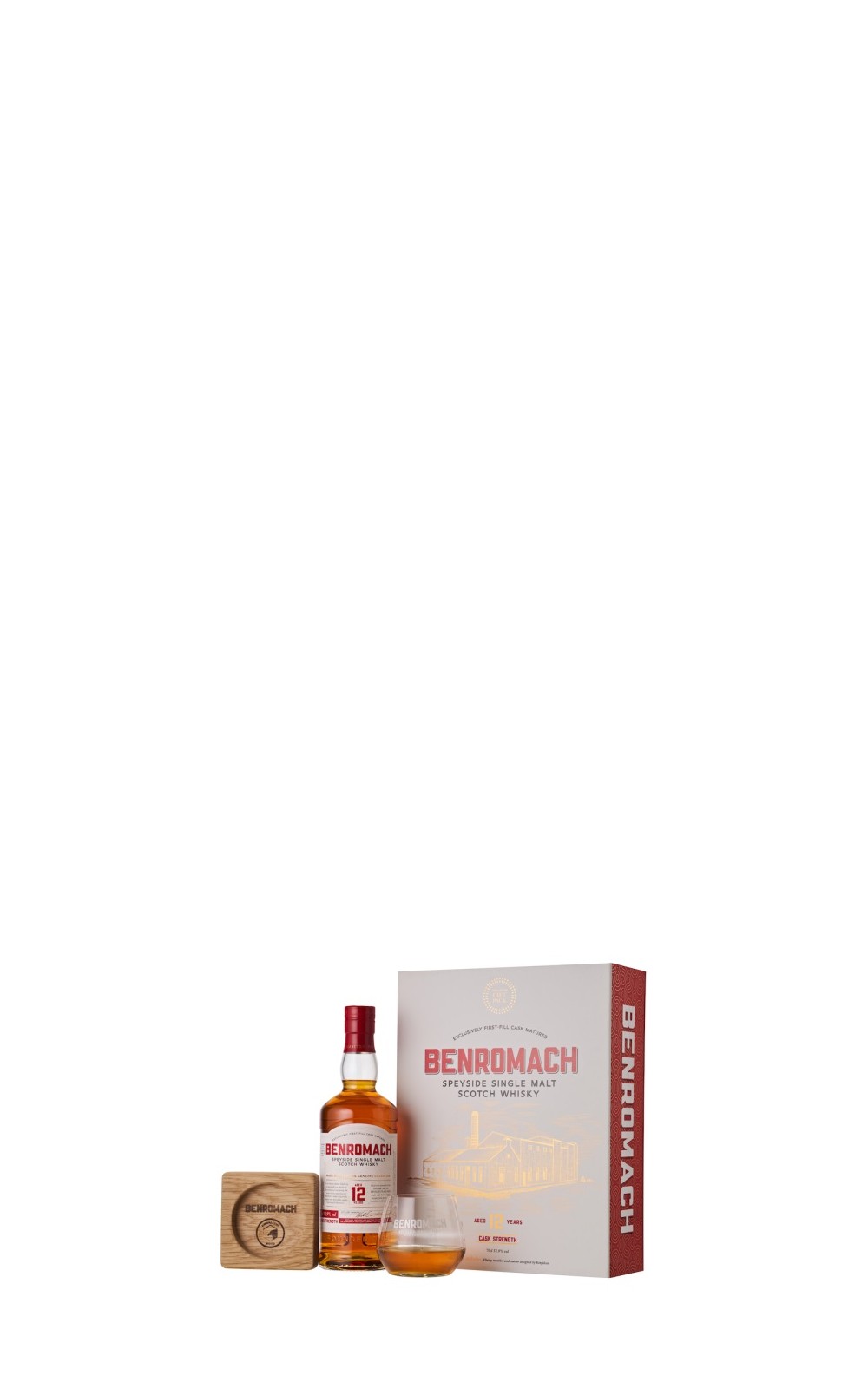 Benromach Aged 12 Years Cask Strength Speyside Single Malt Scotch Whisky Giftpack 百樂門 12年原桶強度 單一麥芽蘇格蘭威士忌新年禮盒