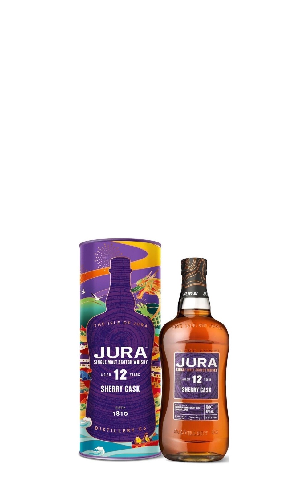 Jura Sherry Cask Aged 12 Years Single Malt Scotch Whisky Year of the Dragon Edition 吉拉蒸餾廠 雪莉桶 12年 單一麥芽蘇格蘭威士忌 龍年限定版