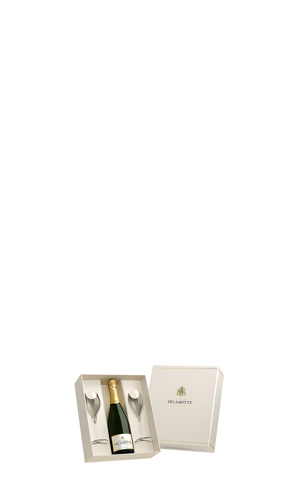 Champagne Delamotte Blanc de Blancs NV Gift Box NV 黛拉夢香檳 白中白 無年份香檳 雙杯禮盒