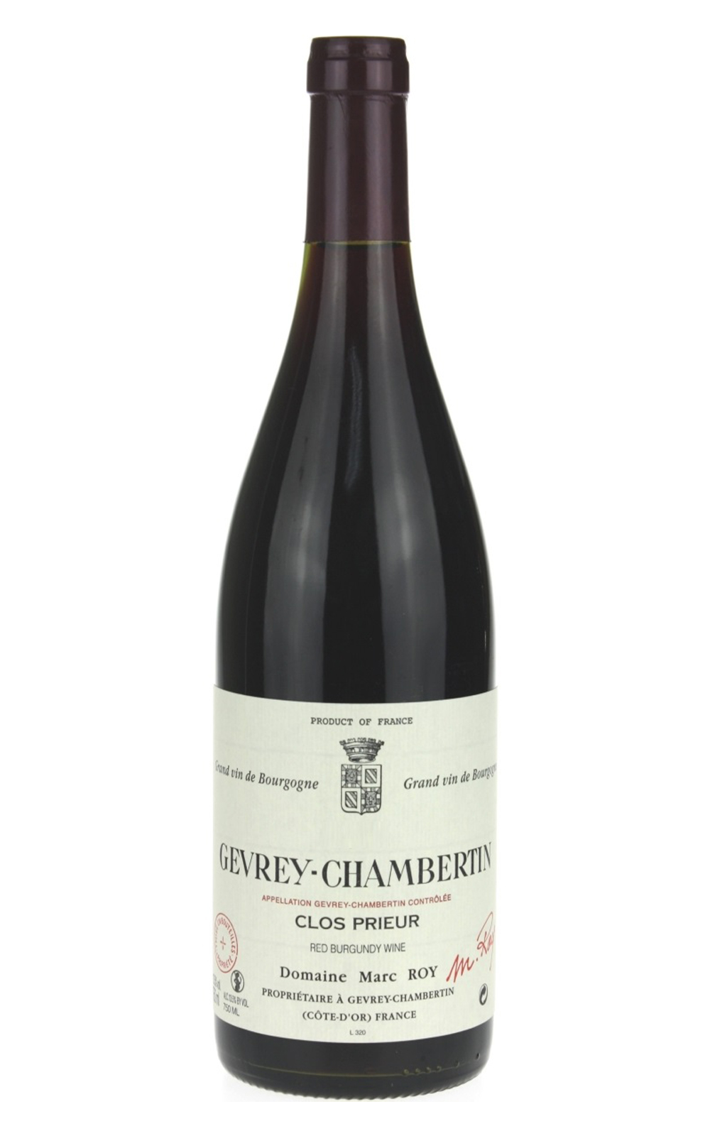 Domaine Marc Roy Gevrey Chambertin Clos Prieur 2020 馬可華酒莊 哲維瑞香貝丹 修院長園 紅酒
