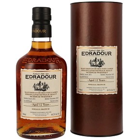 Edradour Distillery-"Small Batch" Aged 12 Years Burgundy Cask Highland Single Malt Scotch Whisky