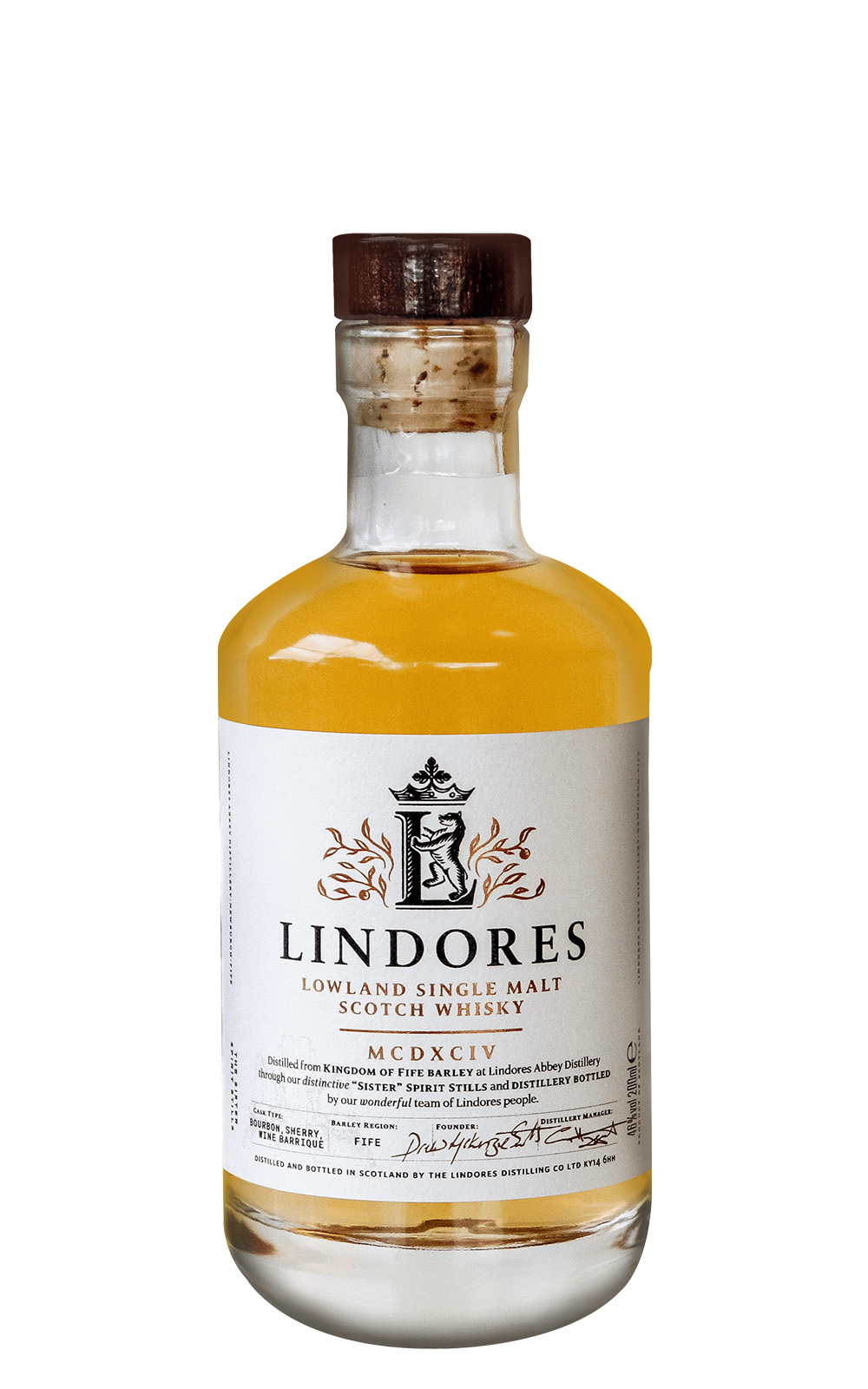 Lindores Abbey Distillery MCDXCIV Lowland Single Malt Scotch Whisky 林多修道院蒸餾廠 1494 創世紀 低地單一麥芽蘇格蘭威士忌