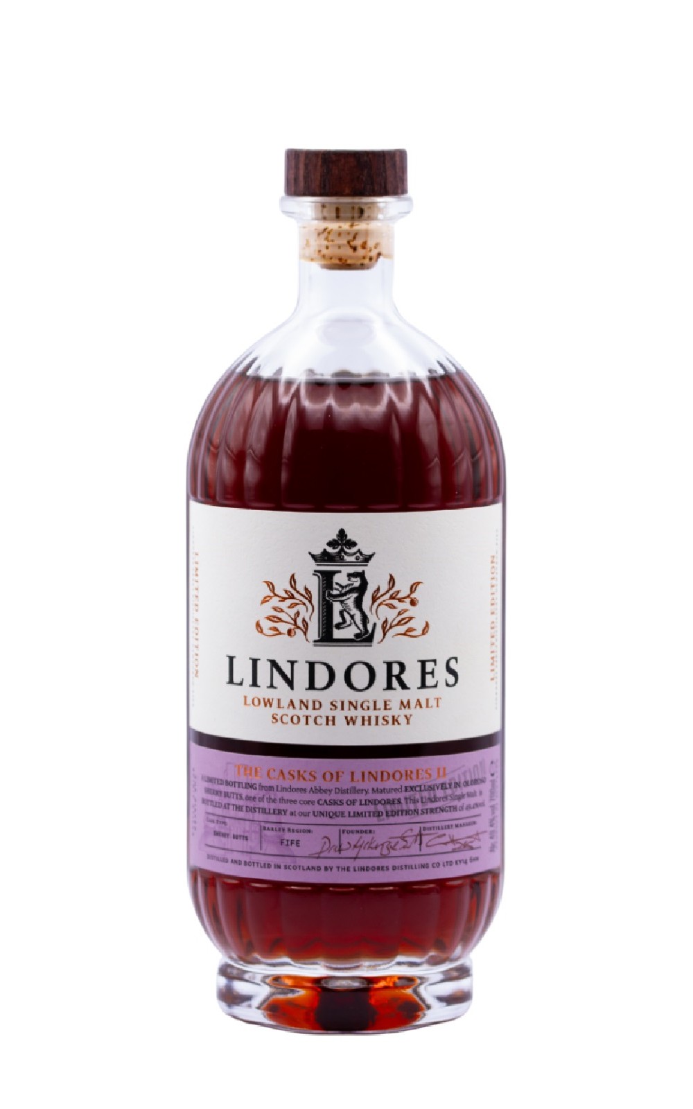 Lindores Abbey Distillery The Casks of Lindores II Sherry Butt Lowland Single Malt Scotch Whisky 林多修道院蒸餾廠 嚴選系列II 雪莉桶 低地單一麥芽蘇格蘭威士忌