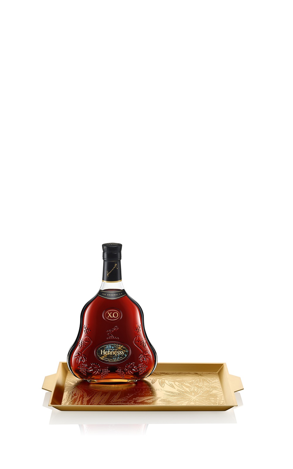 Hennessy X O Holidays 2021 Deluxe Offer 含乙個金屬托盤 軒尼詩 X O 繽紛假期限量版干邑白蘭地 含乙個金屬托盤