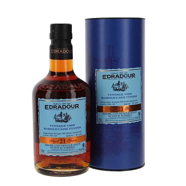 Edradour Distillery-21 Years Barolo Red Wine Cask Single Malt Scotch Whisky