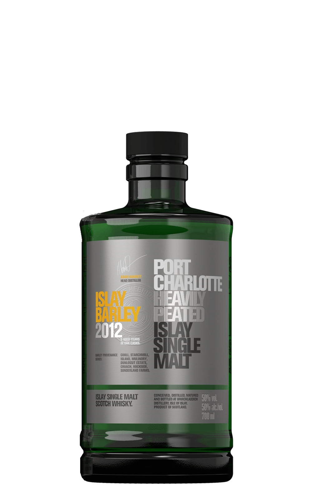 Bruichladdich Distillery Port Charlotte Islay Barley 2012 Heavily Peated Islay Single Malt Scotch Whisky 布萊迪蒸餾廠 波夏系列 艾雷大麥 2012 艾雷島單一麥芽蘇格蘭威士忌