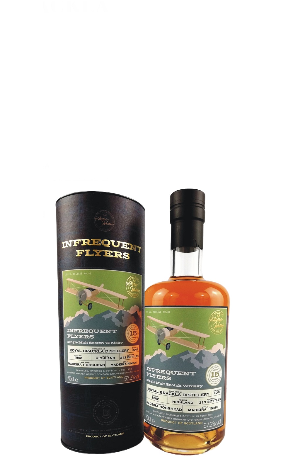 Alistair Walker Whisky The Infrequent Flyer Royal Brackla 2006 Madeira Finish 1802 Single Malt Scotch Whisky 亞力斯岱 沃克威士忌 The Infrequent Flyer 皇家柏克萊 2006 單一麥芽蘇格蘭威士忌