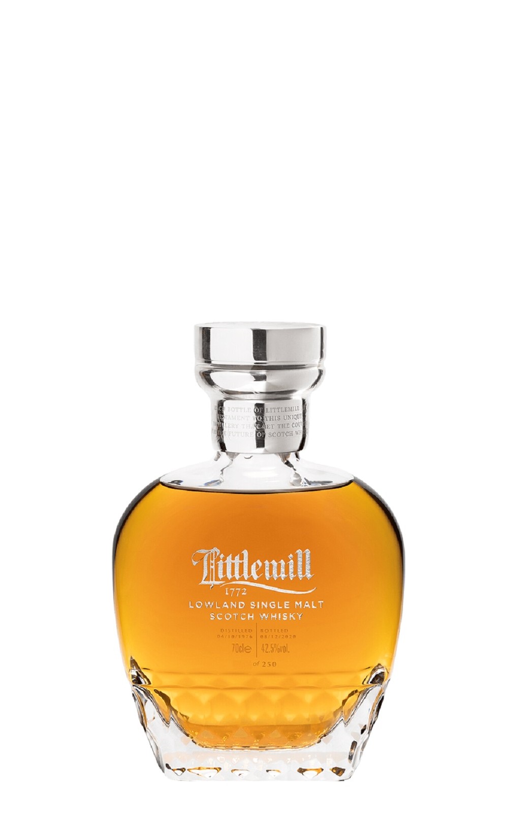 Littlemill Distillery 1772 Testament Release 1976 2020 Lowland Single Malt Scotch Whisky 小磨坊蒸餾廠 小磨坊約 1976 2020 44年單一麥芽蘇格蘭威士忌