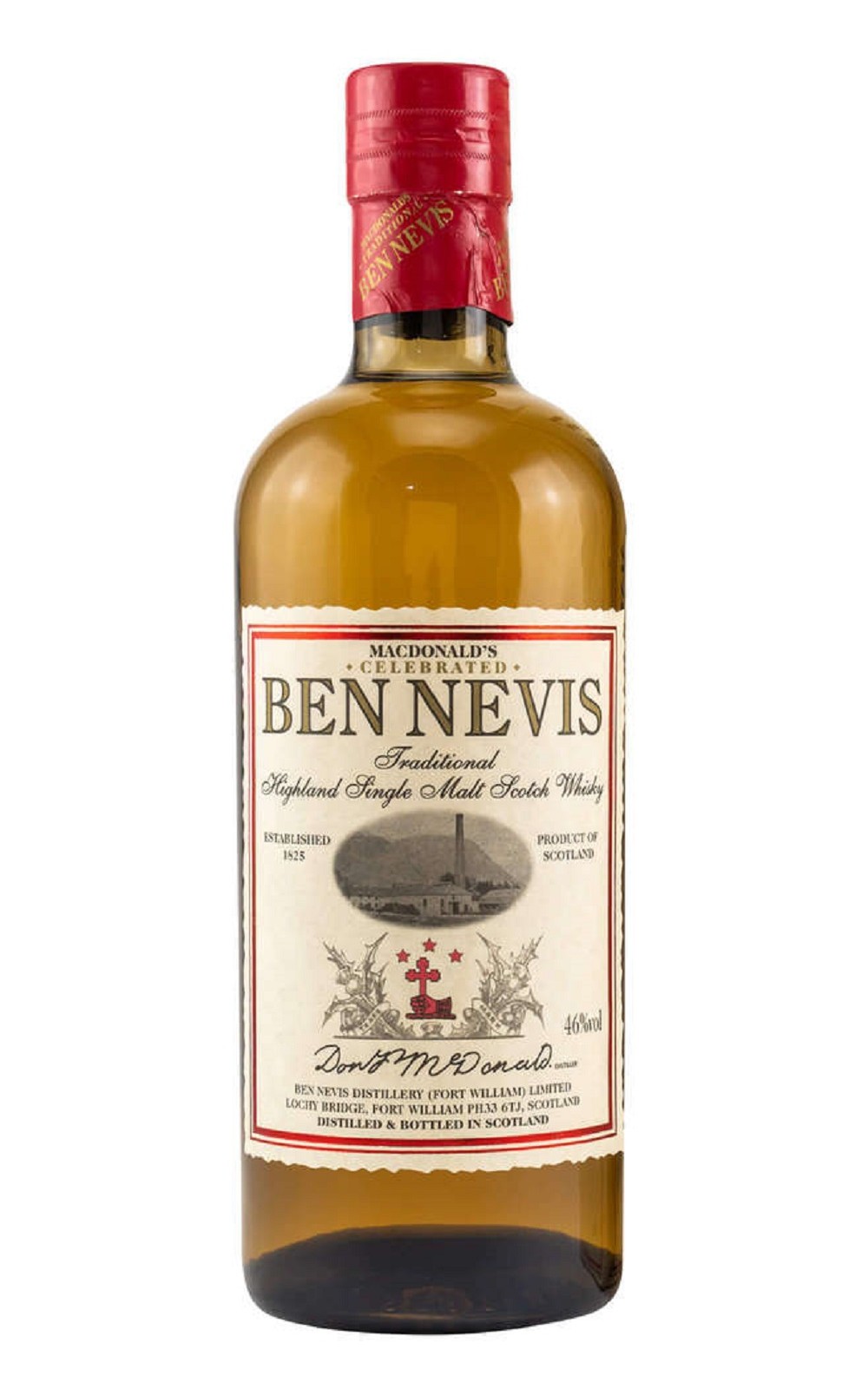 Ben Nevis MacDonald s Celebrated Traditioanl Highland Single Malt Scotch Whisky 班尼富 復刻1882傳統風味 高地單一麥芽蘇格蘭威士忌