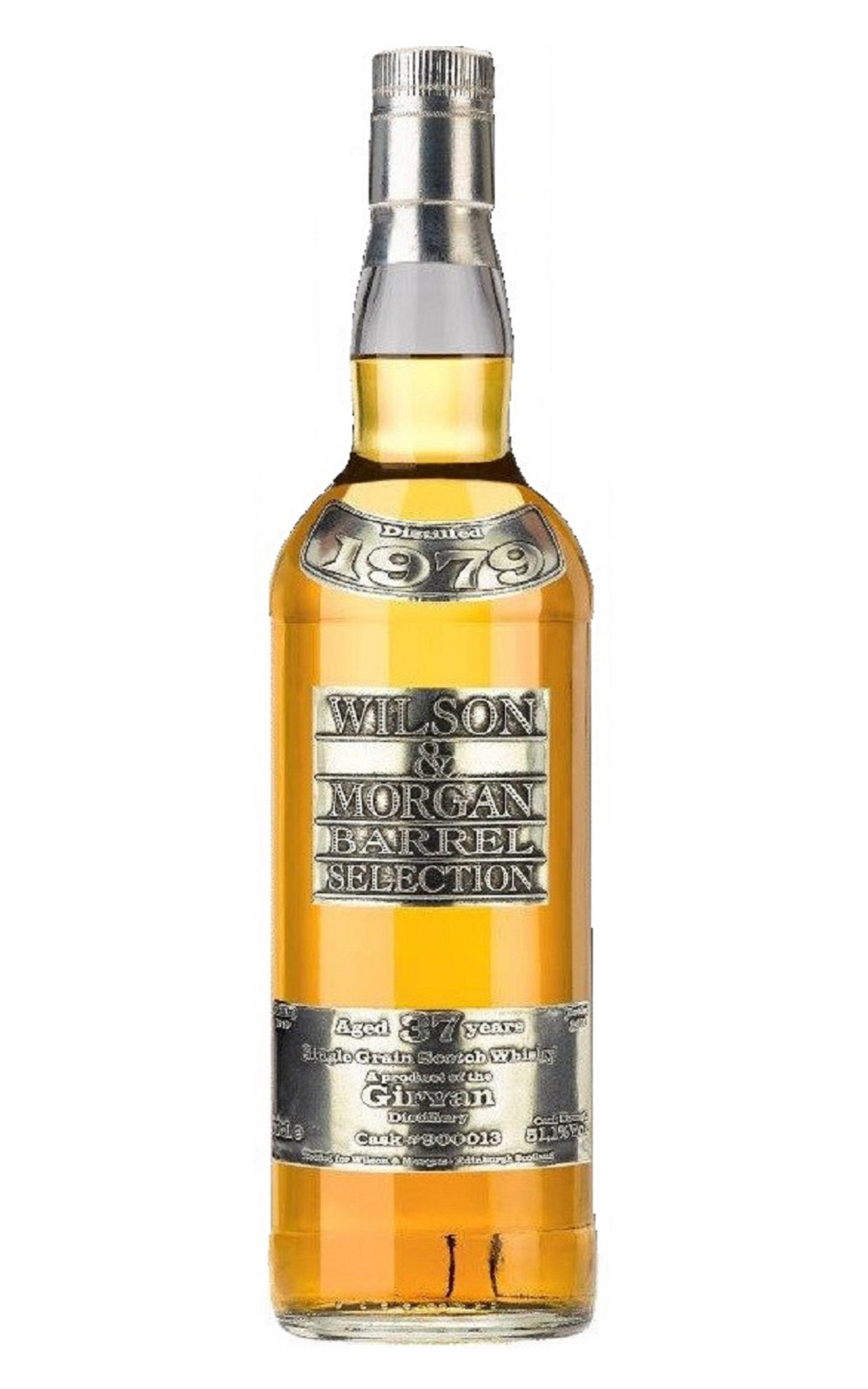Wilson Morgan Barrel Selection Girvan 1979 Aged 37 Years Single Grain Scotch Whisky 威爾森 x 摩根獨立裝瓶廠 雅蒂文 1979 37年 單一穀物蘇格蘭威士忌