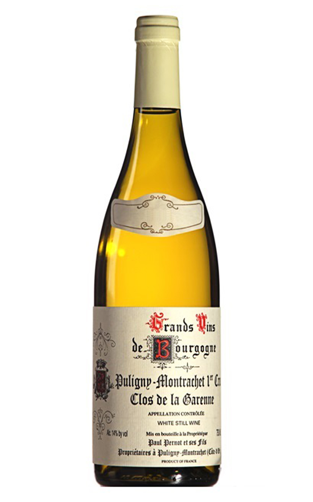 Domaine Paul Pernot Puligny Montrachet 1er Cru Clos de la Garenne Blanc 2013 保羅 佩爾那酒莊 普里尼蒙哈榭 加漢園 一級園白酒