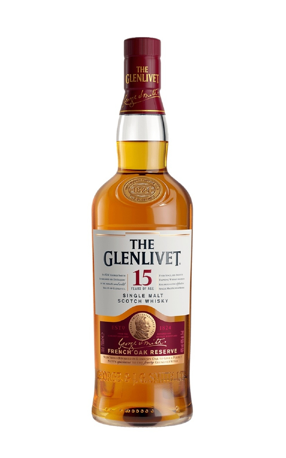 The Glenlivet 15 Years of Age French Oak Reserve Single Malt Scotch Whisky 格蘭利威 15年法國桶 單一麥芽蘇格蘭威士忌
