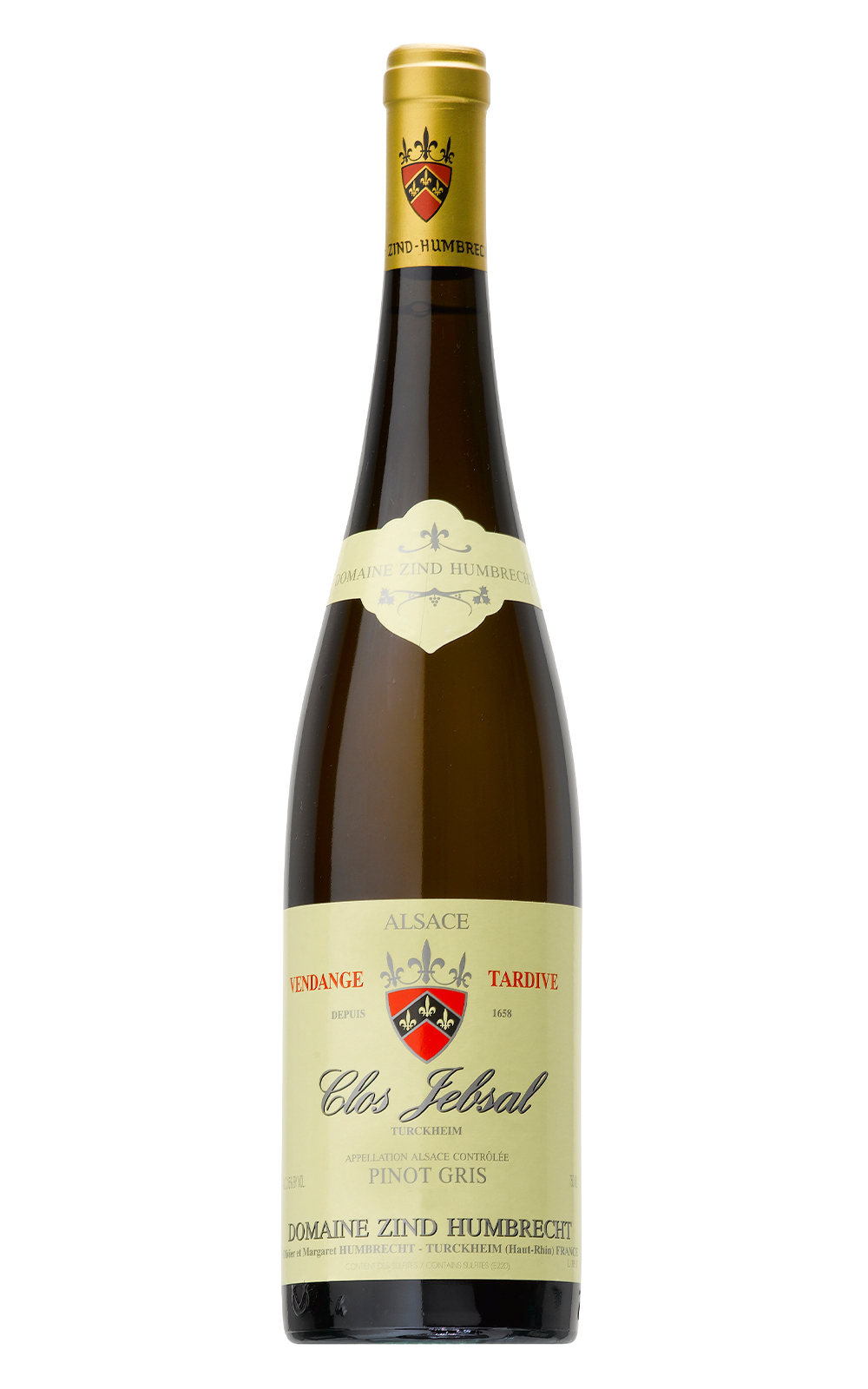Domaine Zind Humbrecht Clos Jebsal Pinot Gris Vendange Tardive 2015 辛‧頓貝希特酒莊 哲薩園 灰皮諾晚摘白酒
