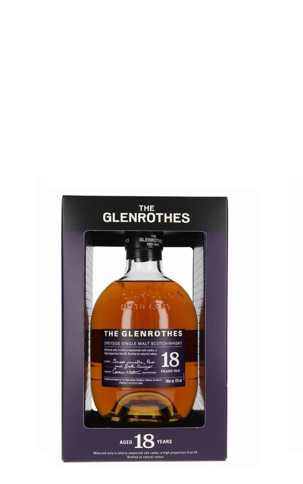 The Glenrothes 18 Years Old Speyside Single Malt Scotch Whisky 格蘭路思 18年單一麥芽蘇格蘭威士忌