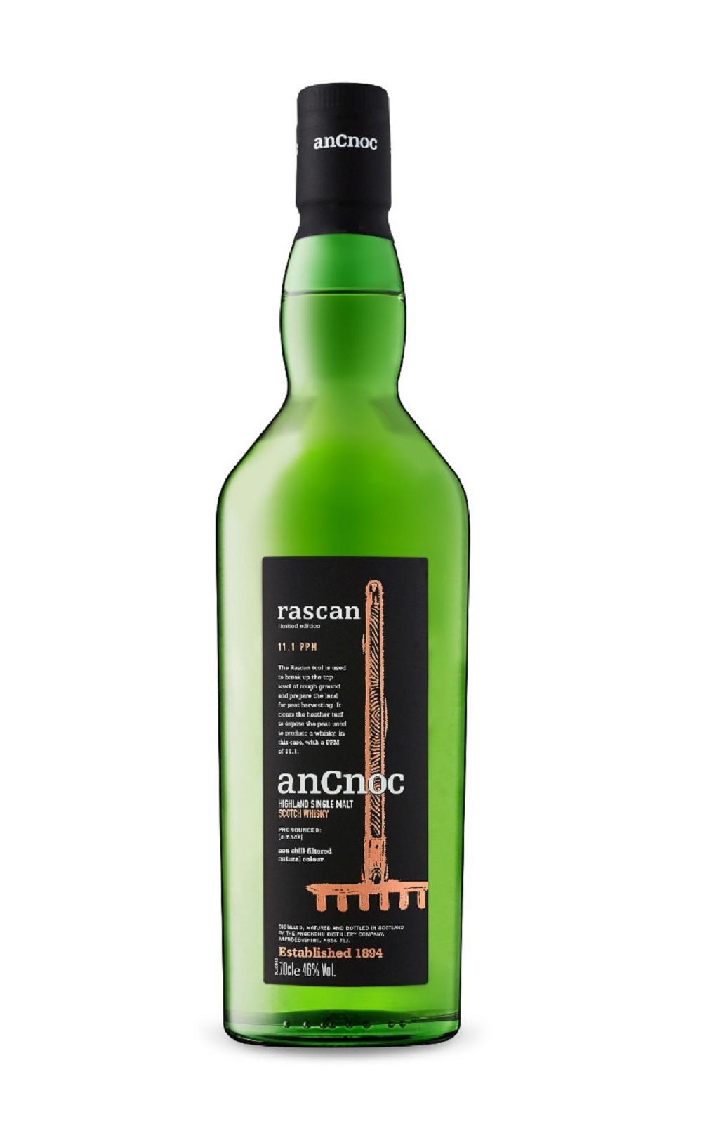 anCnoc “Rascan Highland Single Malt Scotch Whisky 安努克威士忌 泥煤系列 Rascan高地單一麥芽蘇格蘭威士忌