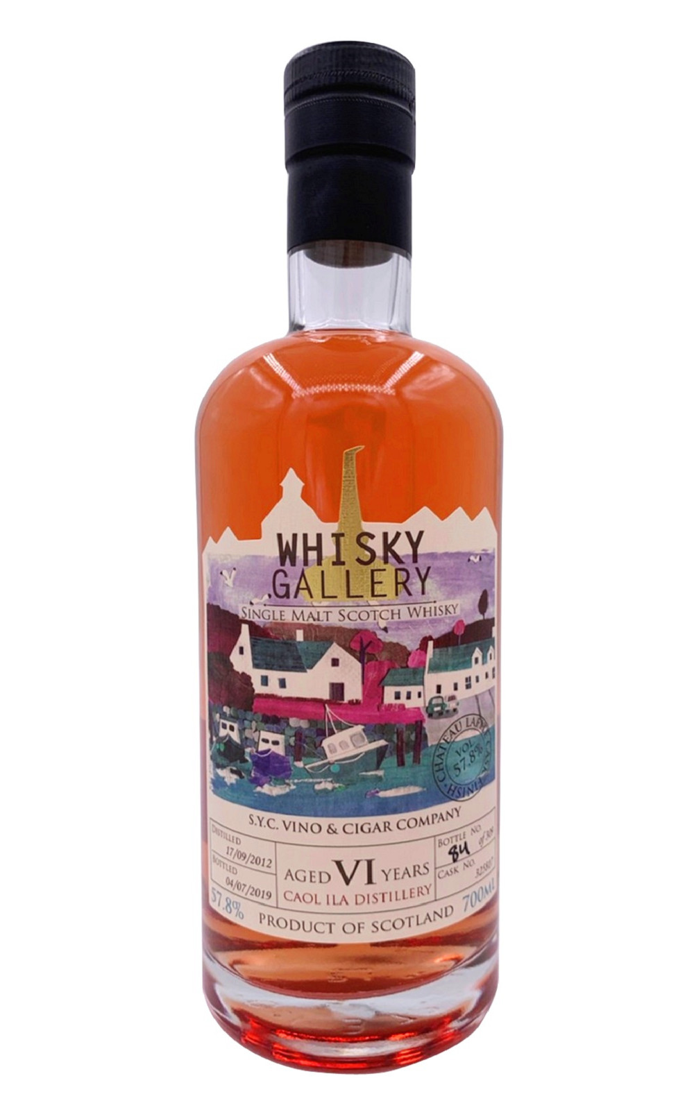 Whisky Gallery Caol Ila Distillery 325817 Aged 6 Years Single Malt Scotch Whisky 醉美威士忌 酷艾拉 桶號 325817 6年單一麥芽蘇格蘭威士忌