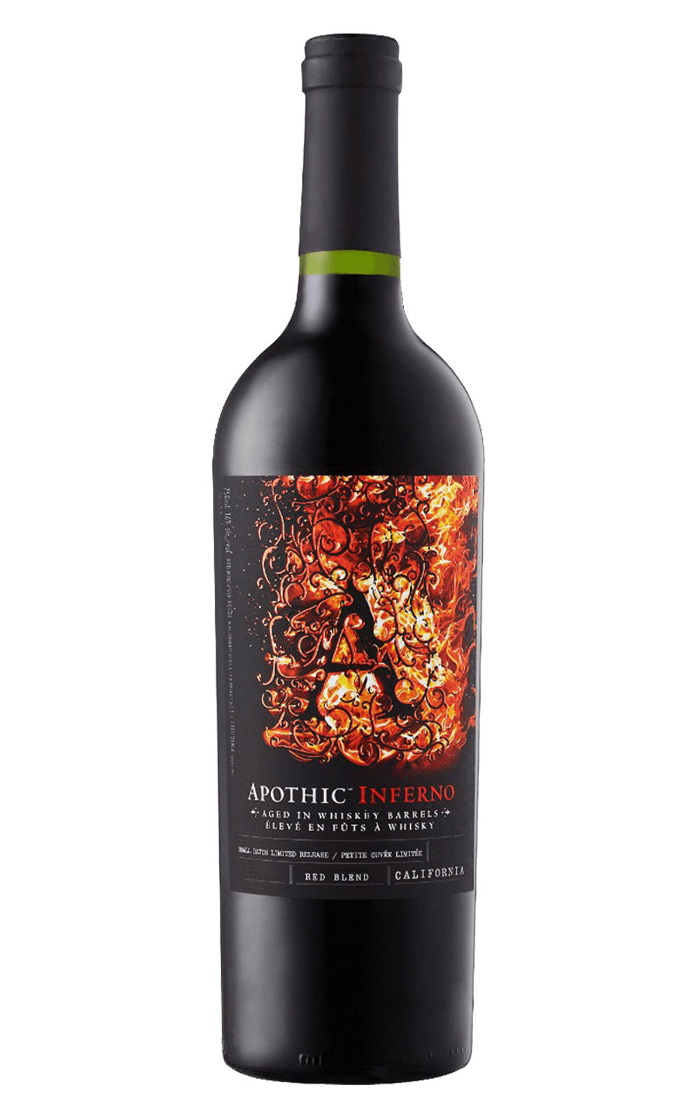 Apothic Wines Inferno Whiskey Barrel Aged Red Blend 2018 耶波席酒莊 烈焰 威士忌桶陳 混釀紅酒