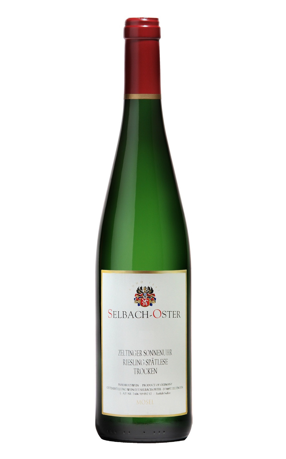 Selbach Oster Zeltinger Sonnenuhr Riesling Spatlese Trocken 2014 塞巴 奧斯特酒莊 塞爾廷閣 日晷園 麗絲玲 晚摘不甜白酒