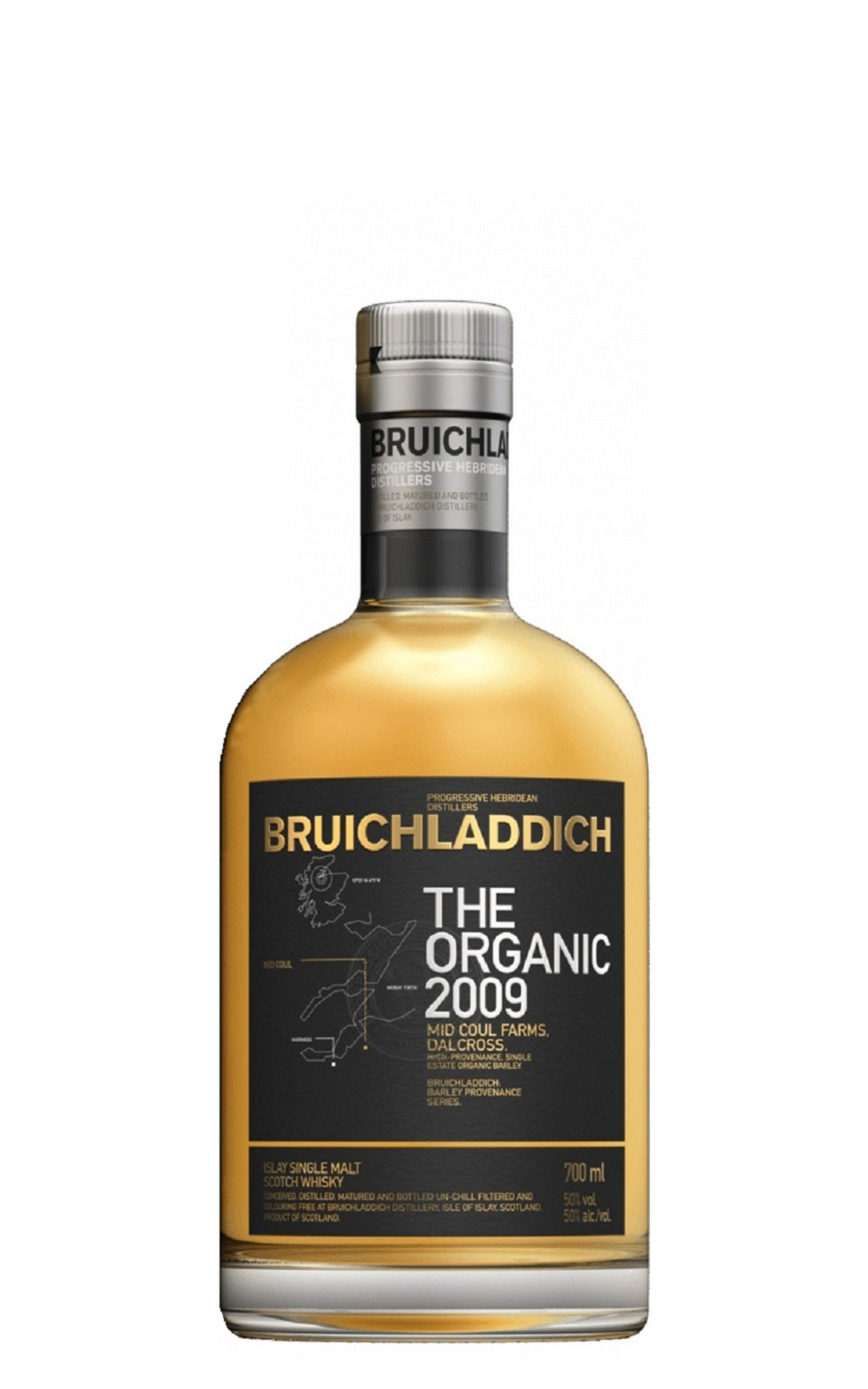 Bruichladdich Distillery The Organic 2009 Unpeated Islay Single Malt Scotch Whisky 布萊迪蒸餾廠 有機大麥 2009 艾雷島單一麥芽蘇格蘭威士忌