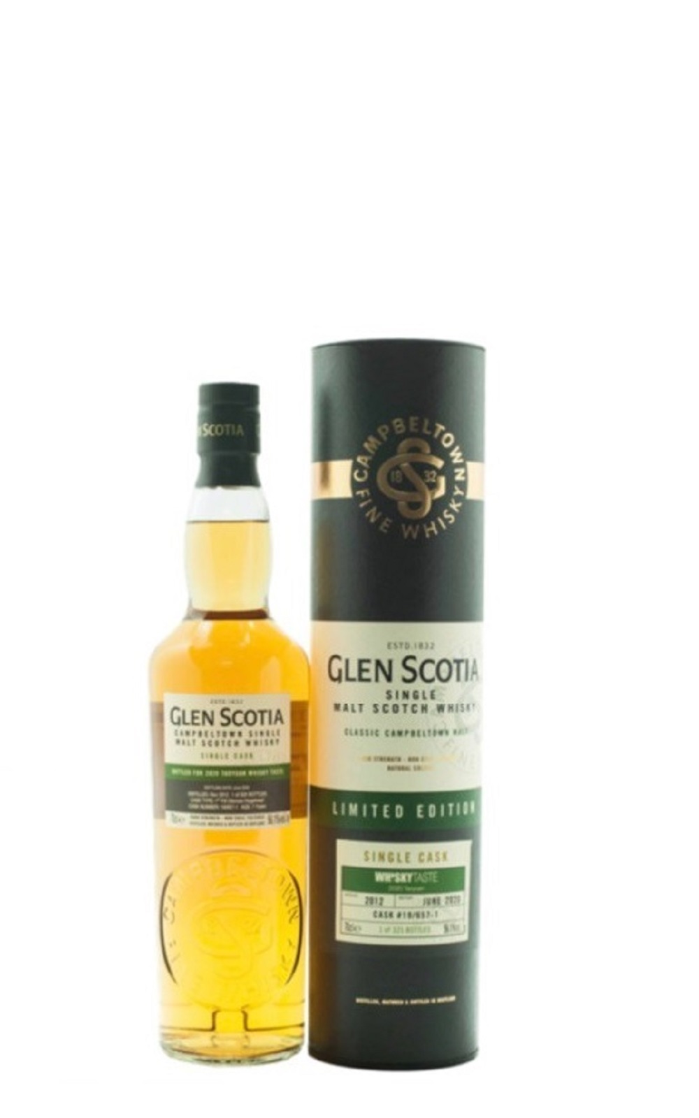 Glen Scotia Single Cask 2012 657 1 Single Malt Scotch Whisky 格蘭帝蒸餾廠 2012 657 1 單一桶裝麥芽蘇格蘭威士忌 桃園酒展專屬桶