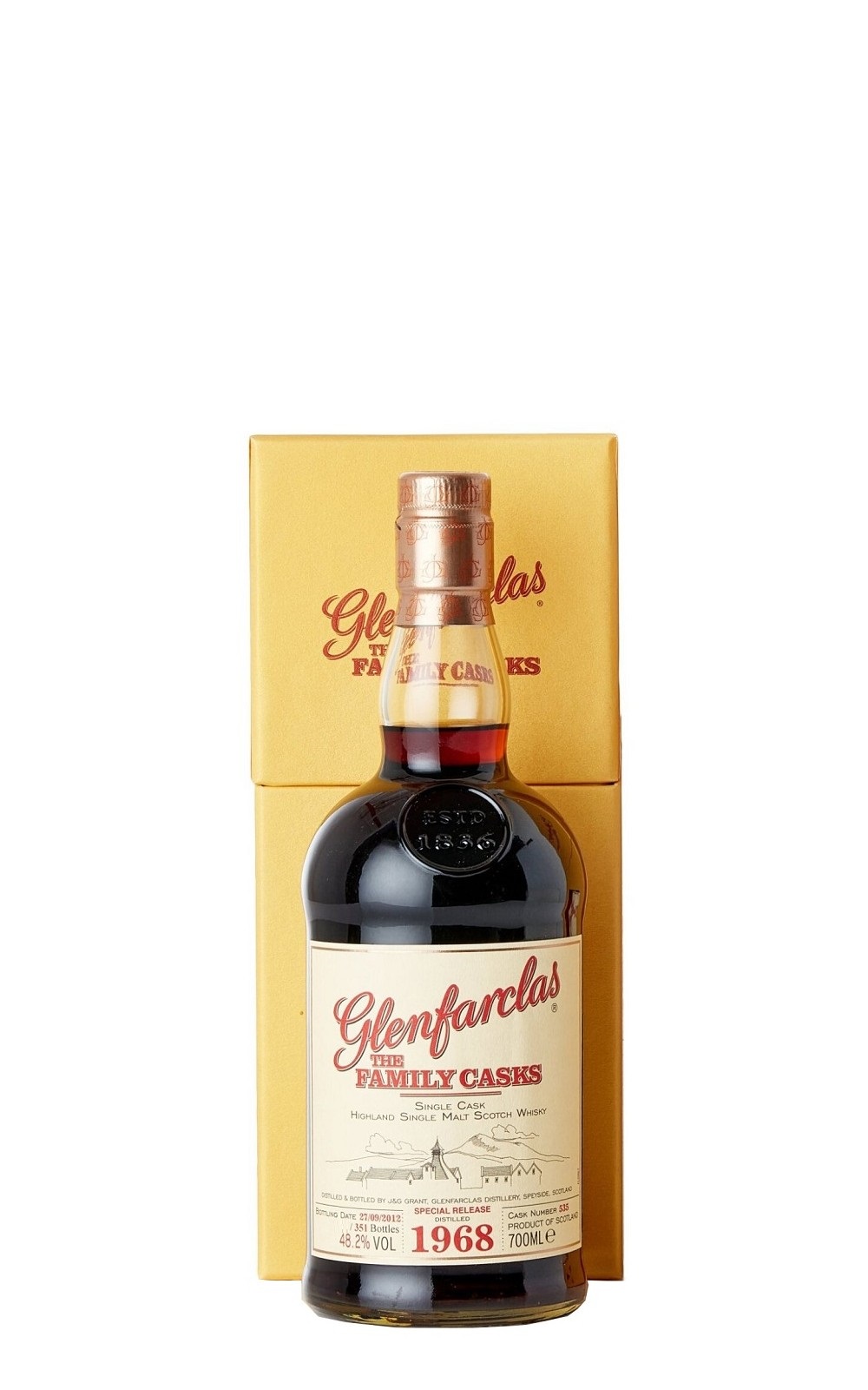 Glenfarclas The Family Cask 1968 535 Highland Single Malt Scotch Whisky 格蘭花格蒸餾廠 1968 家族桶 高地單一麥芽蘇格蘭威士忌