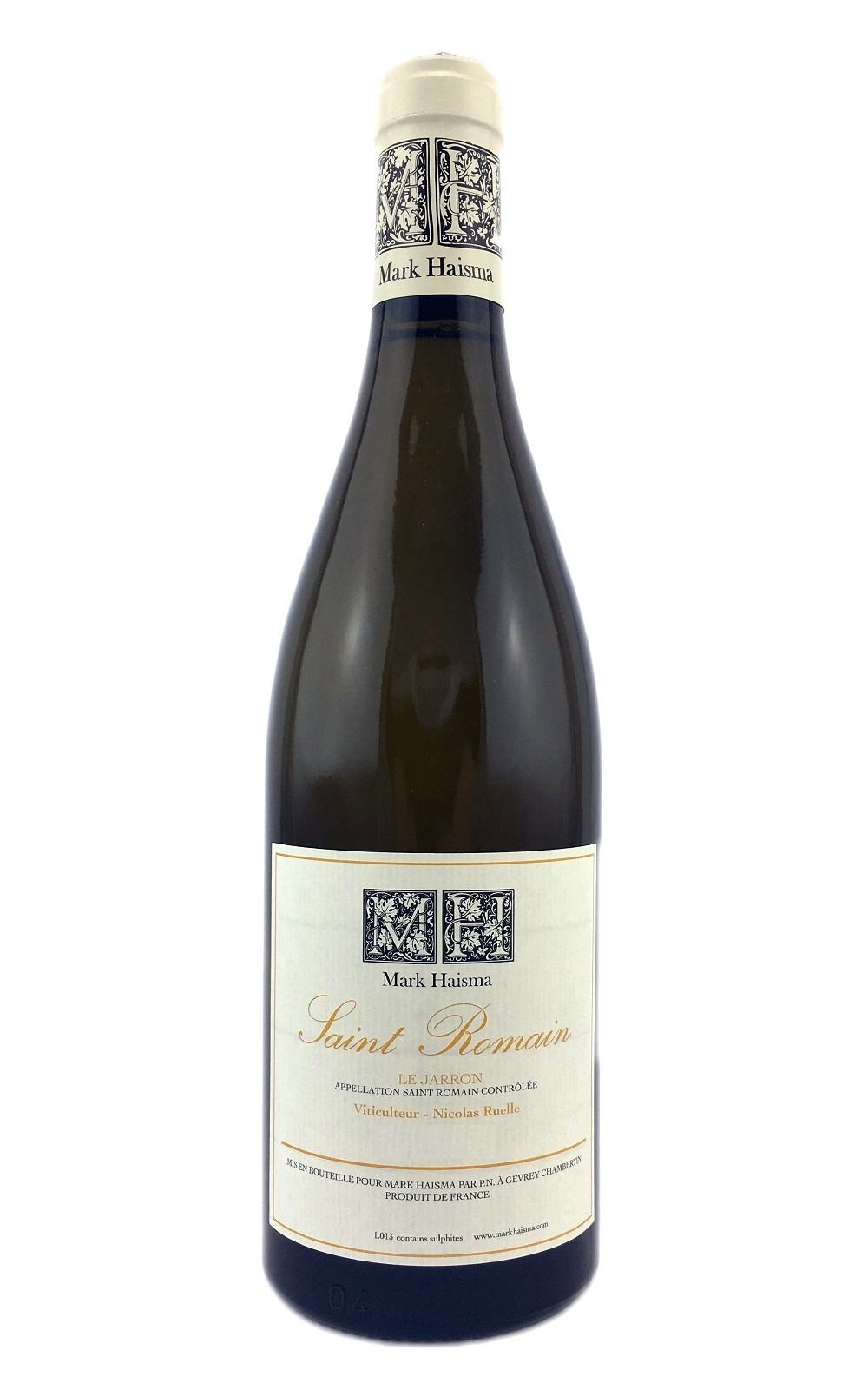 Mark Haisma Saint Romain Le Jarron 2016 馬克‧海司馬酒莊 聖侯曼 珈隆 白酒