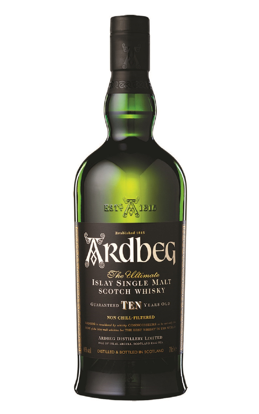 Ardbeg 10 Years Old Islay Single Malt Scotch Whisky 雅柏蒸餾廠 10年 艾雷島單一麥芽蘇格蘭威士忌