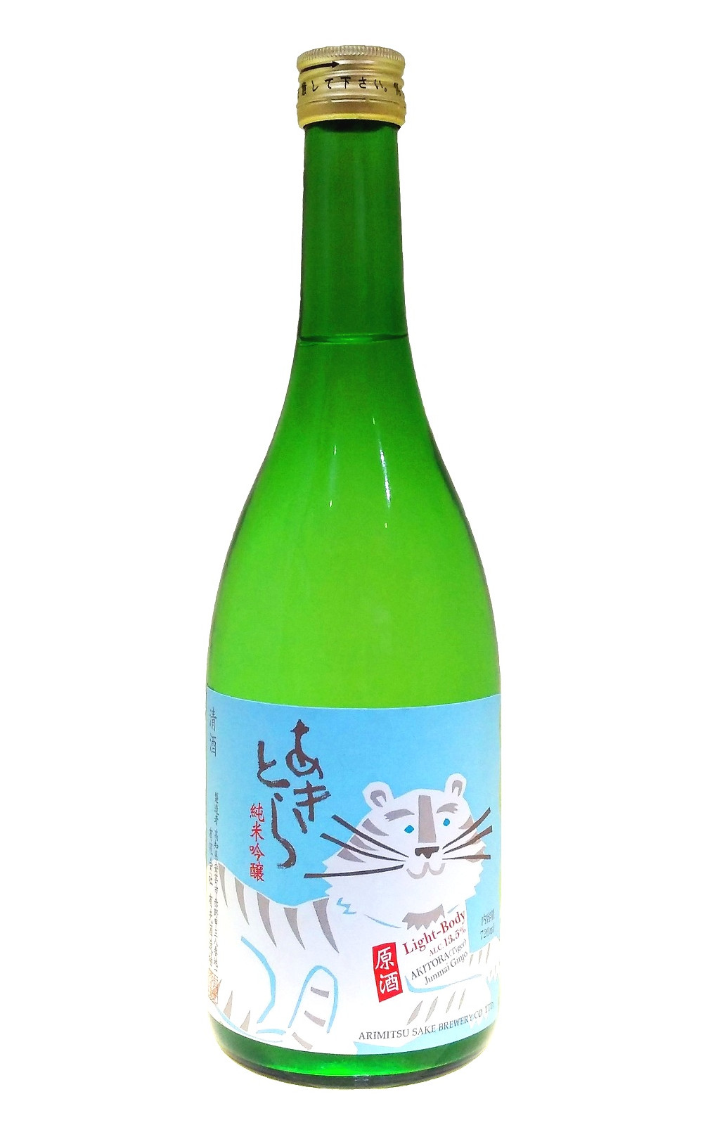有光酒造場 安芸虎 ライト 純米吟醸原酒 有光酒造 安藝虎 Light 純米吟釀原酒
