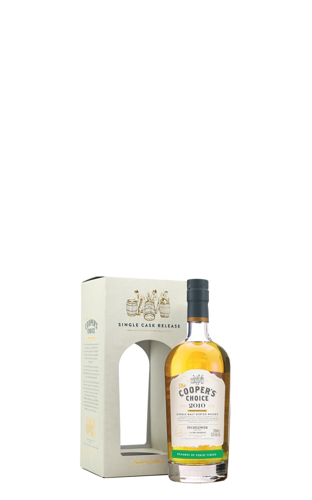 The Cooper s Choice Inchgower 2010 12 Years 801362 Beaumes de Venise Finish Single Malt Scotch Whisky 酷選大師 英尺高爾 2010 12年 威尼斯彭姆甜白酒桶 單一麥芽蘇格蘭威士忌