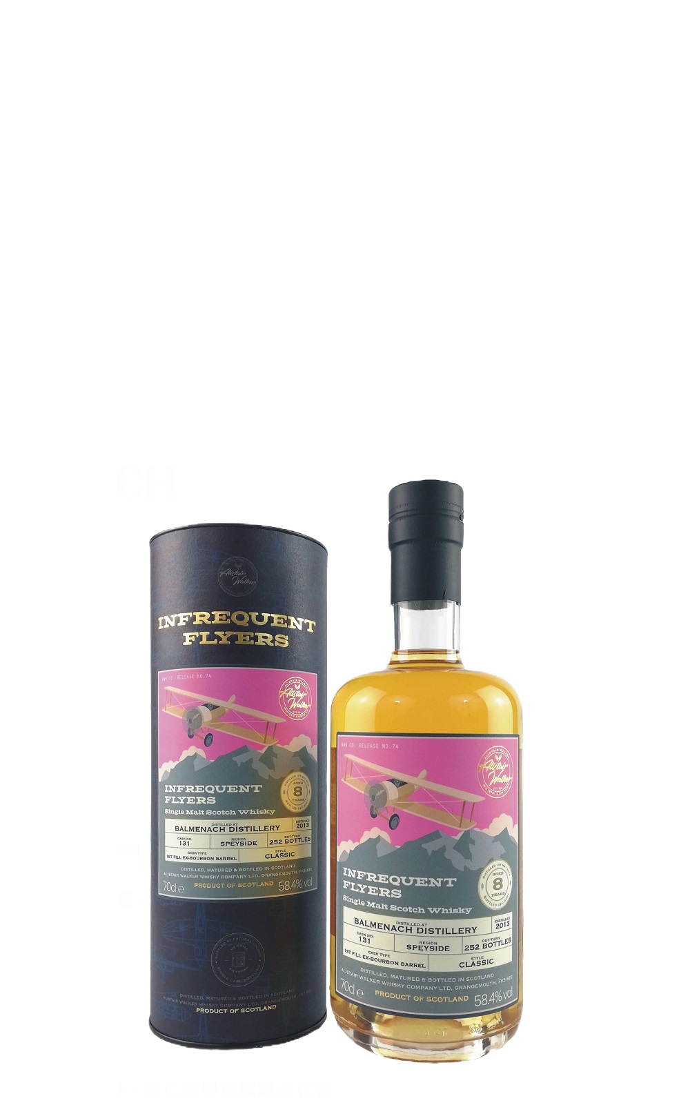 Alistair Walker Whisky The Infrequent Flyer “Balmenach 2013 Single Malt Scotch Whisky 亞力斯岱 沃克威士忌 The Infrequent Flyer 包曼納克 2013 單一麥芽蘇格蘭威士忌