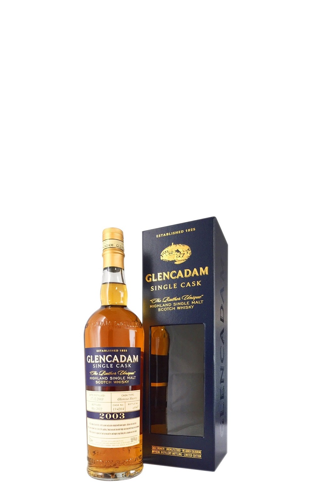 Glencadam 2003 Single Cask 18 Years Highland Single Malt Scotch Whisky 卡登 2003 雪莉單桶 18年單一麥芽蘇格蘭威士忌