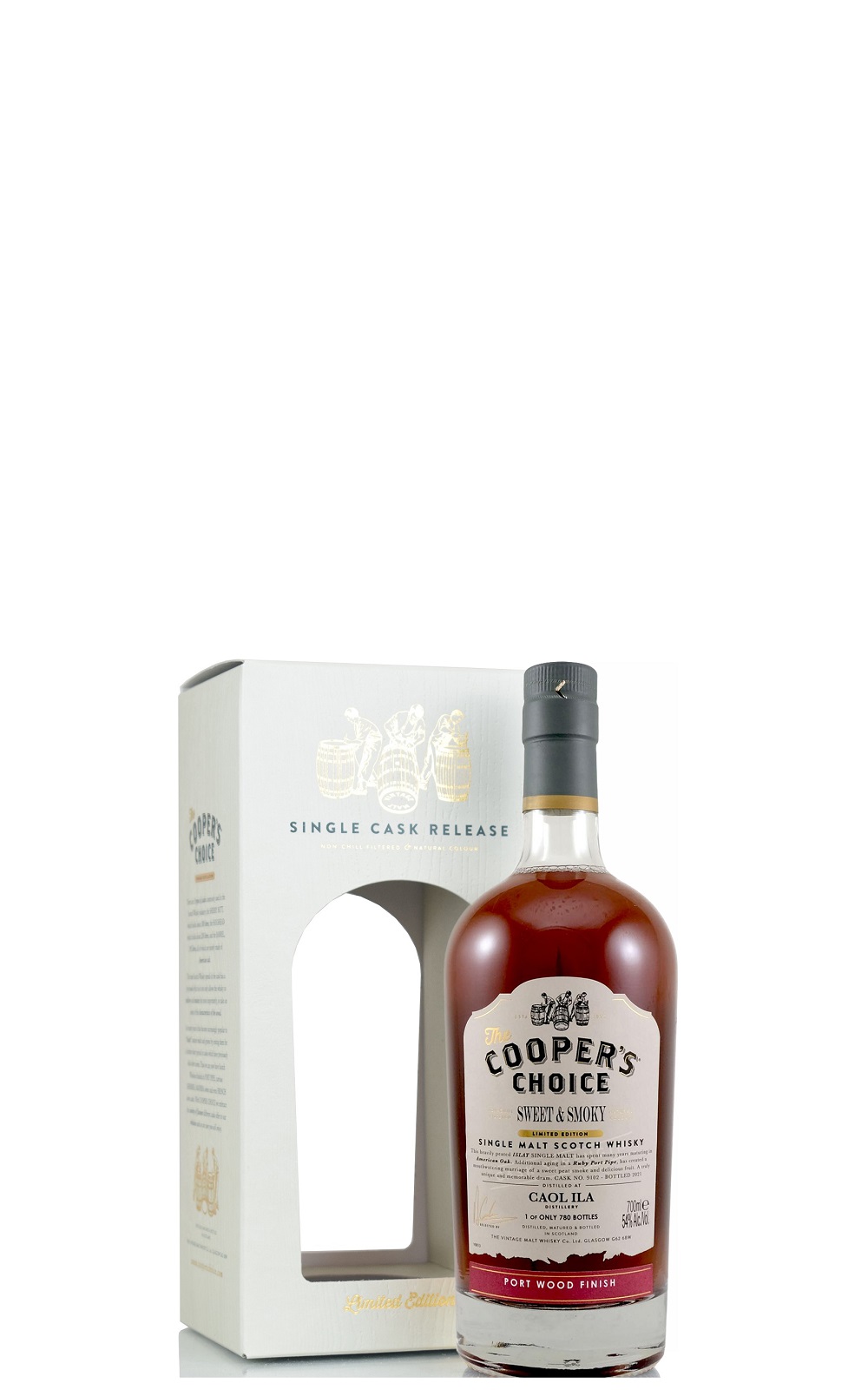 The Cooper s Choice Caol Ila 9102 Single Cask Scotch Whisky Sweet Smokey 酷選大師 卡爾里拉 9102 單一桶蘇格蘭威士忌 甜蜜煙燻