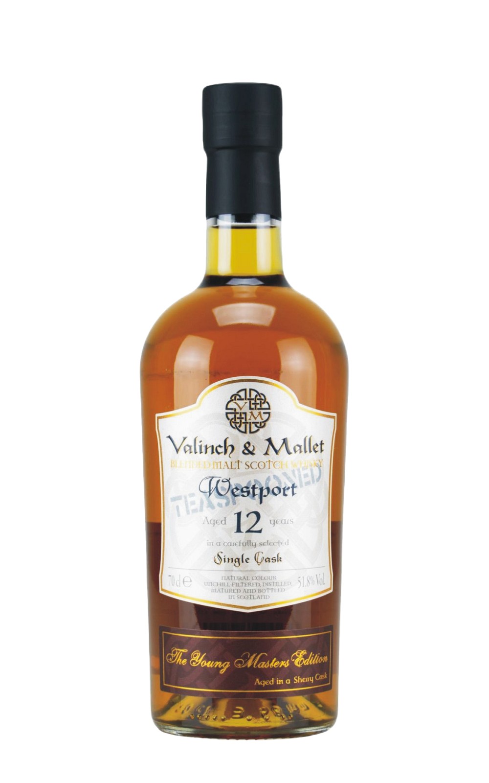 Valinch Mallet Westport 2007 Aged 12 Years Blended Malt Scotch Whisky 瓦林奇與馬烈 港景 2007 12年調和麥芽蘇格蘭威士忌