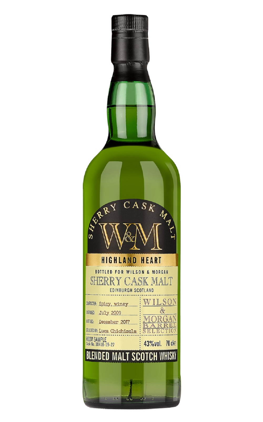 Wilson Morgan Barrel Selection Sherry Cask Malt Highland Heart 2009 Blended Malt Scotch Whisky 威爾森 x 摩根獨立裝瓶廠 雪莉麥芽系列 高地之心 2009 調和麥芽蘇格蘭威士忌