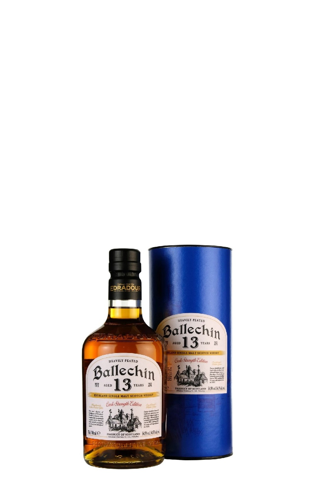 Edradour Distillery Ballechin Aged 13 Years Batch 1 Cask Strength Single Malt Scotch Whisky 艾德多爾蒸餾廠 巴拉罕 13年 第一批次 原桶強度 單一麥芽蘇格蘭威士忌