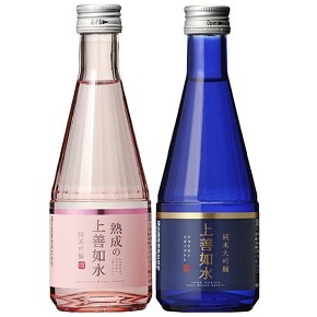 白瀧酒造株式会社-上善如水 熟成の 純米吟醸 + 上善如水 純米大吟醸