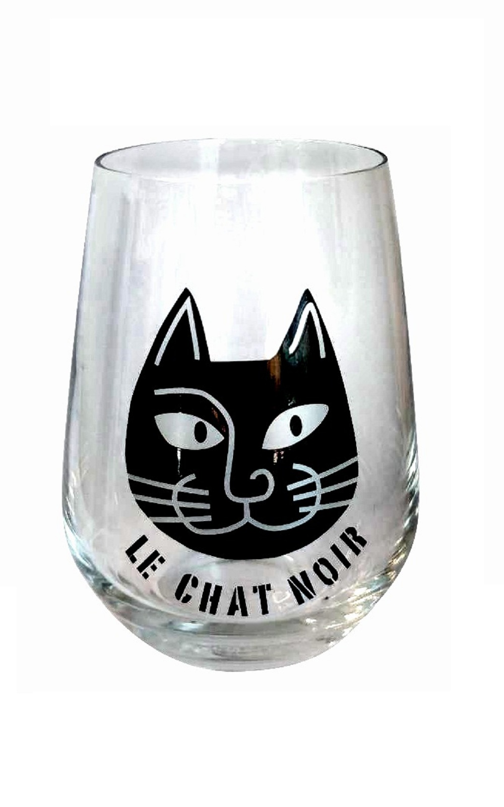Le Chat Noir 贈品 Le Chat Noir Glass 小黑貓酒莊原廠贈品 小黑貓贈品無梗杯