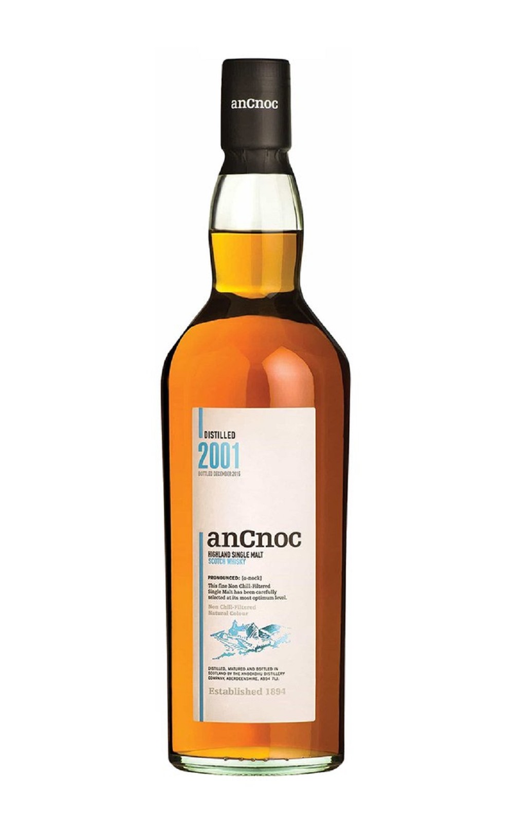 anCnoc Vintage 2001 Highland Single Malt Scotch Whisky 安努克威士忌 2001年份高地單一麥芽蘇格蘭威士忌