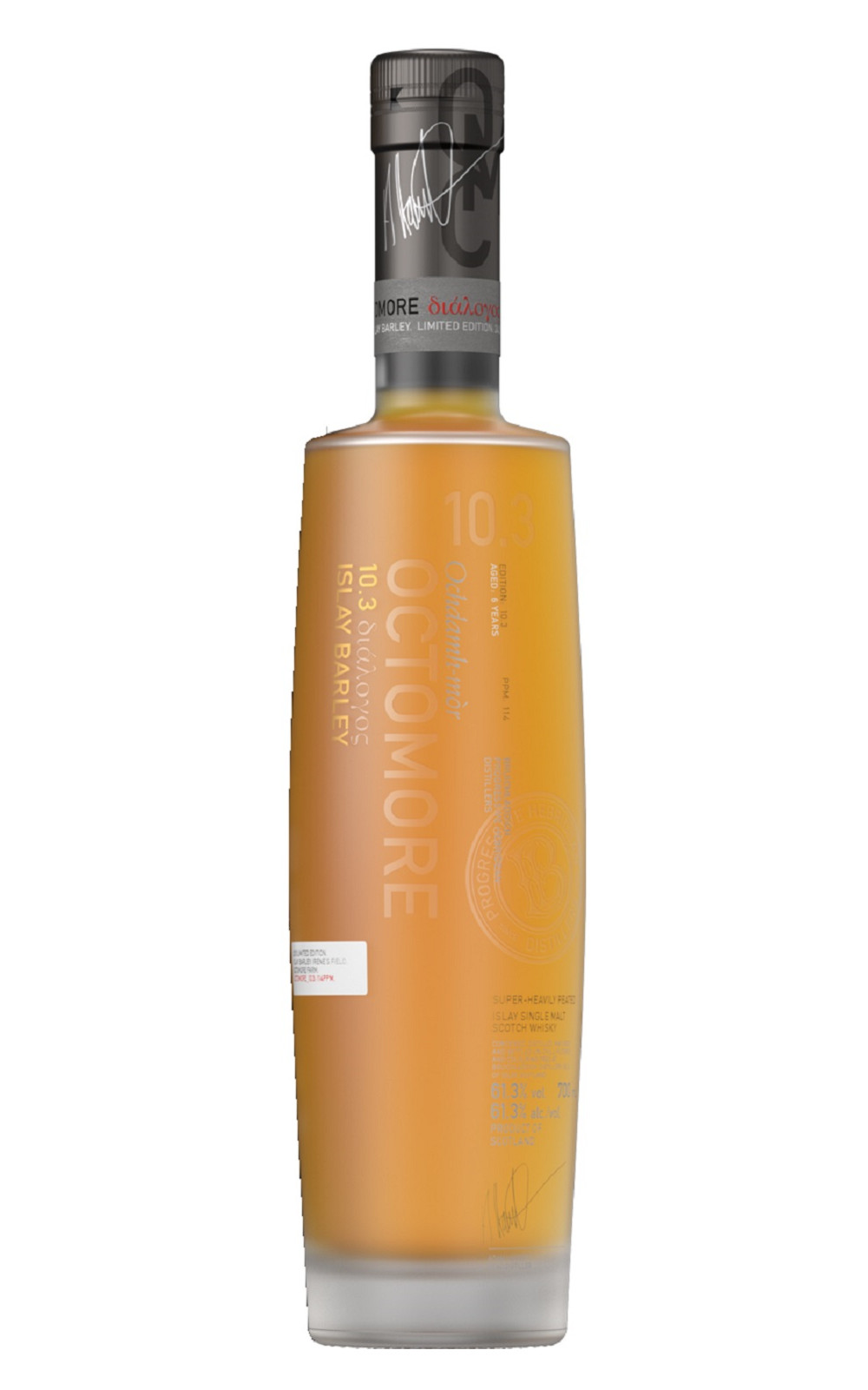 Bruichladdich Distillery Octomore Edition 10 3 Super Heavily Peated Islay Single Malt Scotch Whisky 布萊迪蒸餾廠 奧特摩系列 版本10 3 艾雷島單一麥芽蘇格蘭威士忌